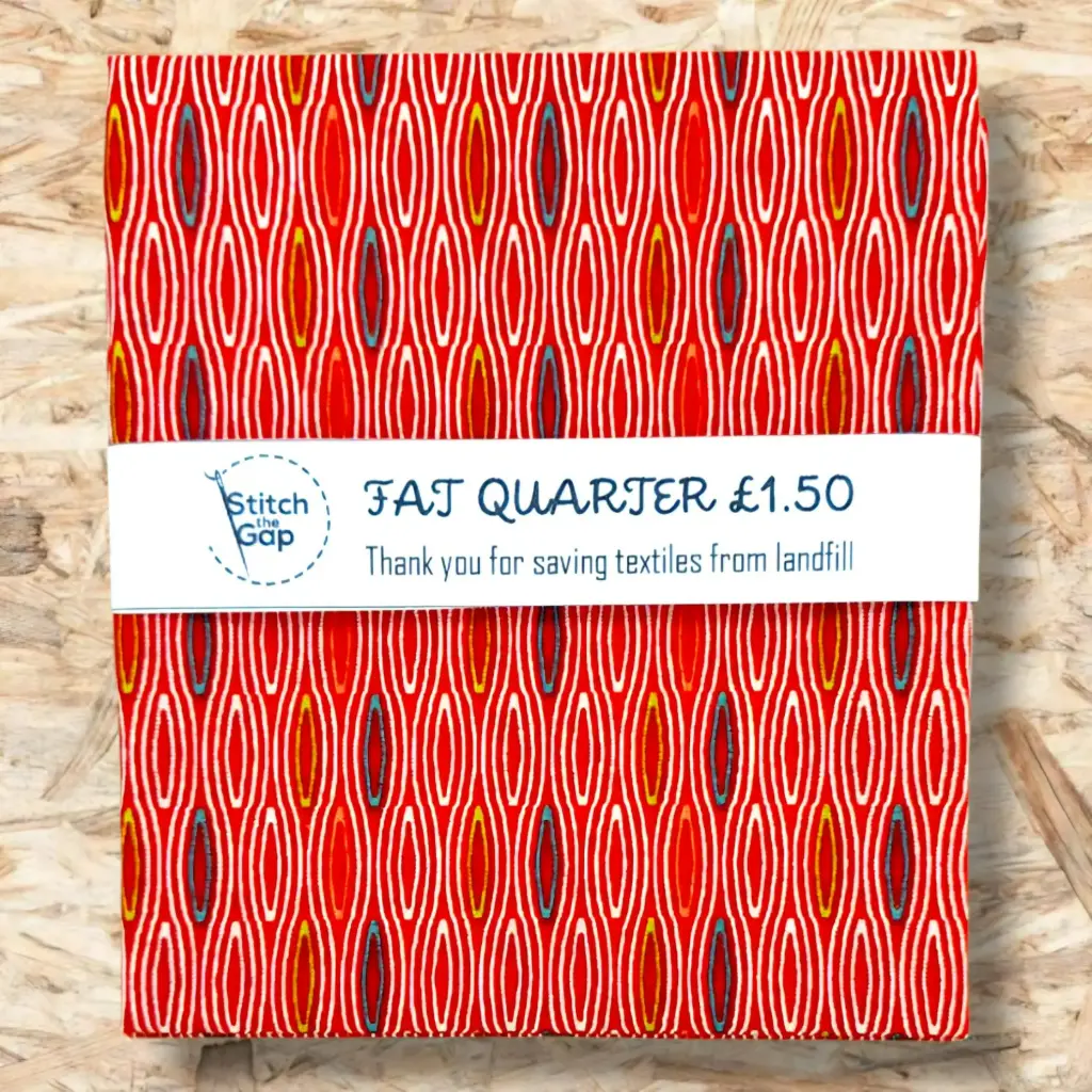 Red Geometric Fat Quarter