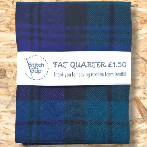 Blue Tartan Fat Quarter