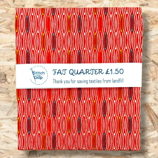 Red Geometric Fat Quarter
