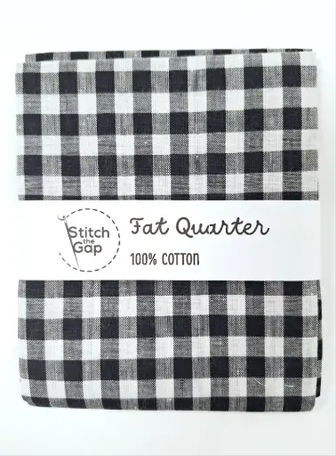 Black & White Gingham Fat Quarter